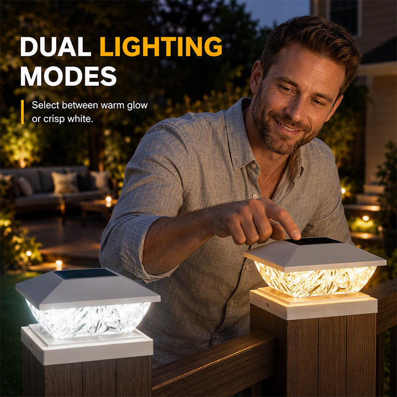 Illuminate Any Post Instantly! No-Wire Solar Pillar Light
