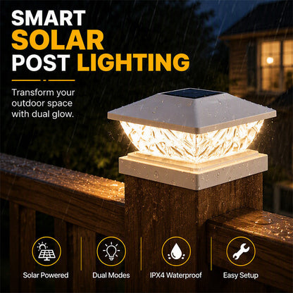 Illuminate Any Post Instantly! No-Wire Solar Pillar Light