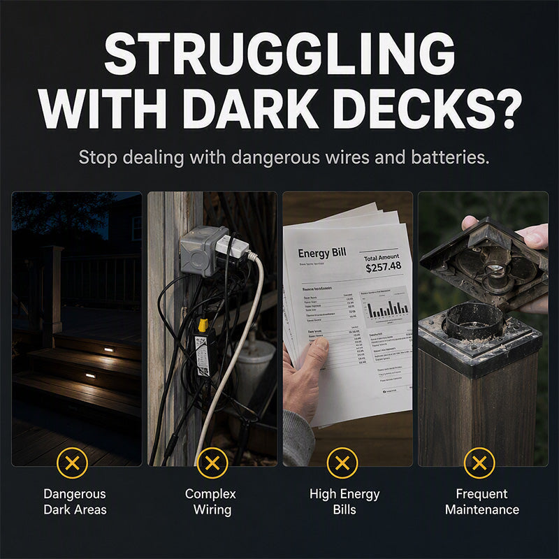 Illuminate Any Post Instantly! No-Wire Solar Pillar Light