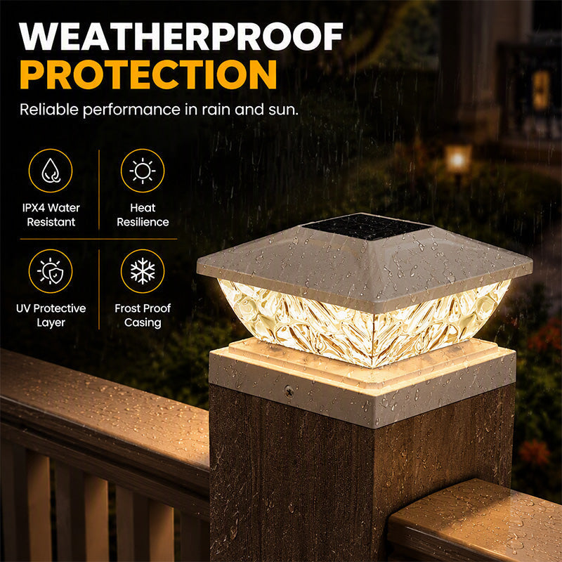 Illuminate Any Post Instantly! No-Wire Solar Pillar Light