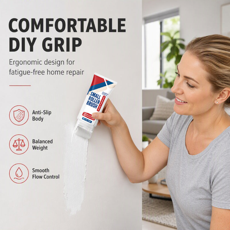 Waterproof Wall Repair Paste with Integrated Small Roller Brush