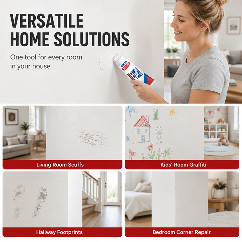 Waterproof Wall Repair Paste with Integrated Small Roller Brush