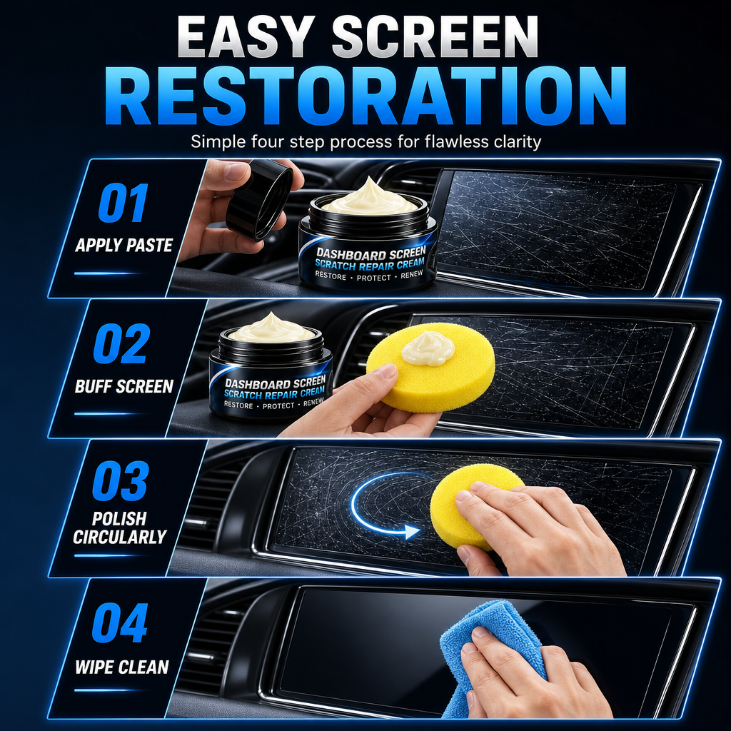 Restore Car Screens Instantly! No-Damage Polishing Cream