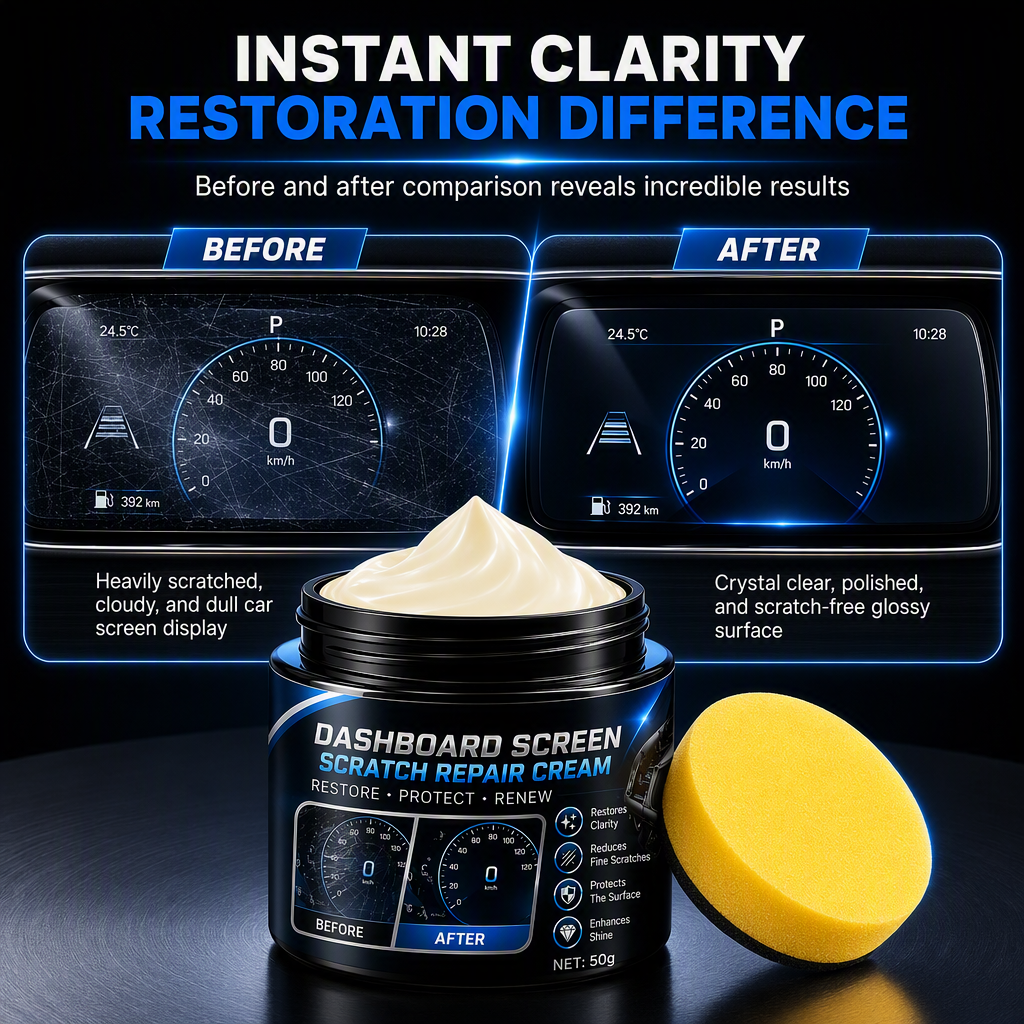 Restore Car Screens Instantly! No-Damage Polishing Cream