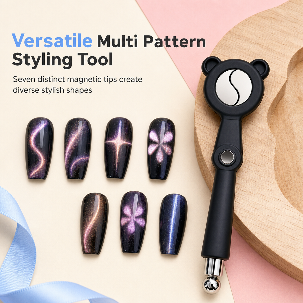 Style Any Nail Pattern Instantly! No-Crack Strong Magnet Wand
