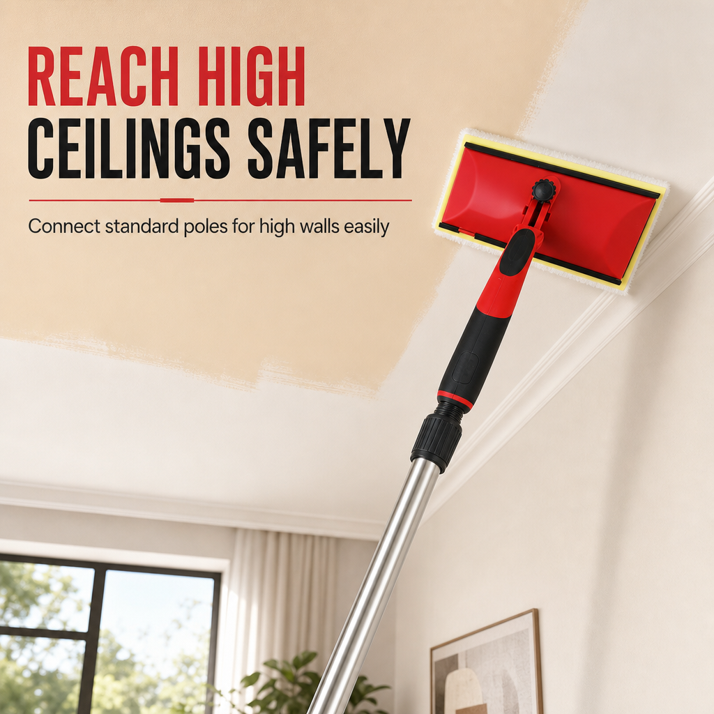 Paint Any Wall Instantly! No-Drip Lockable Pad Brush