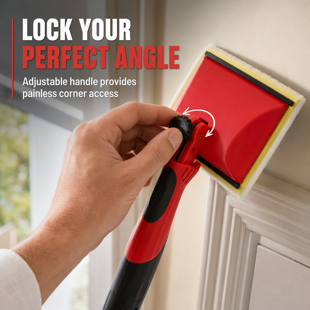 Paint Any Wall Instantly! No-Drip Lockable Pad Brush