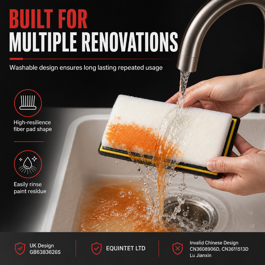 Paint Any Wall Instantly! No-Drip Lockable Pad Brush