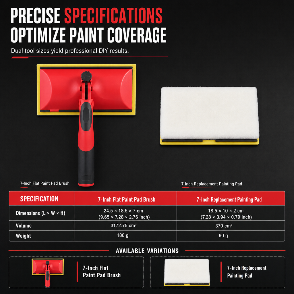 Paint Any Wall Instantly! No-Drip Lockable Pad Brush