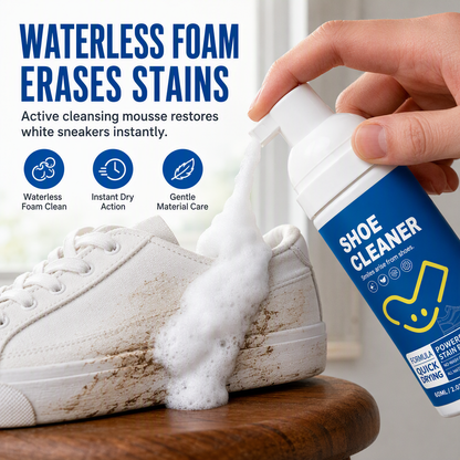 Clean Shoes Instantly! Waterless Foam Shoe Cleaning Mousse