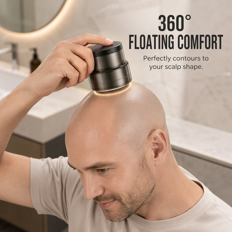 Shave Bald Instantly! No-Irritation 30-Blade Floating Clipper