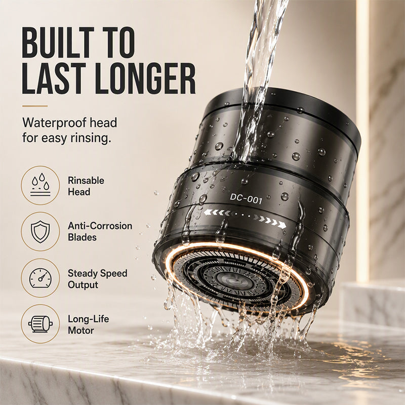Shave Bald Instantly! No-Irritation 30-Blade Floating Clipper