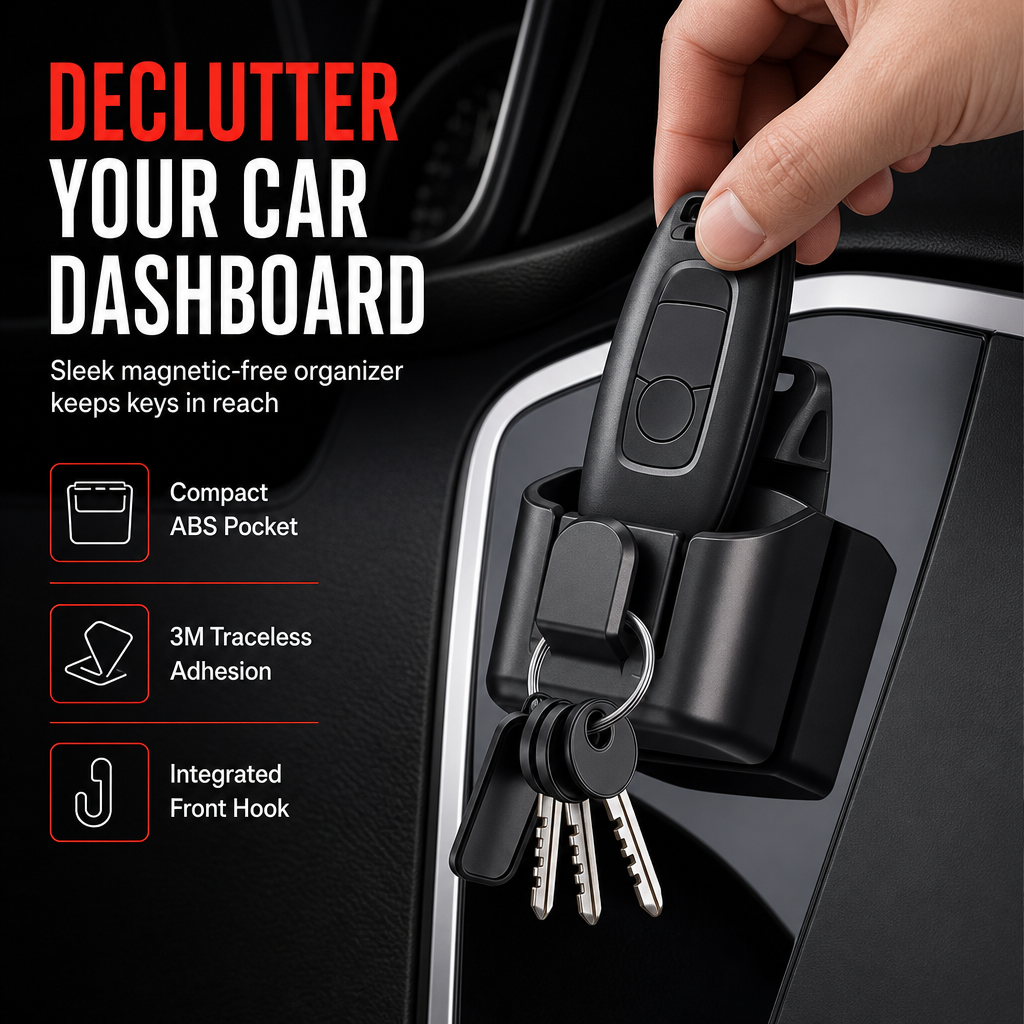 🔥Limited Time Promotion 50% OFF🔥Car Key Fob Holder with Hook