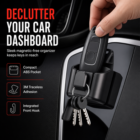 Store Keys Instantly! No-Rattle No-Drill Car Key Holder