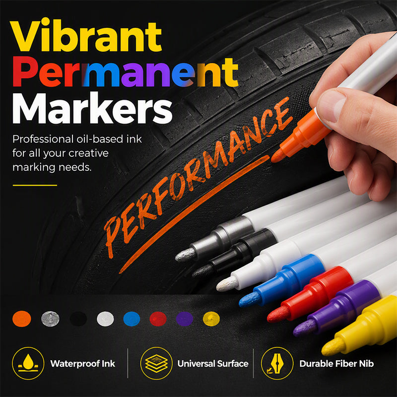 Waterproof Quick-Drying Paint Marker Pens