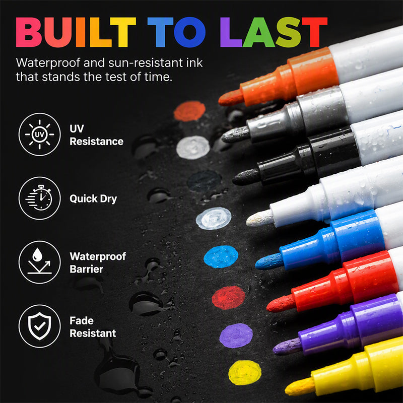 Waterproof Quick-Drying Paint Marker Pens