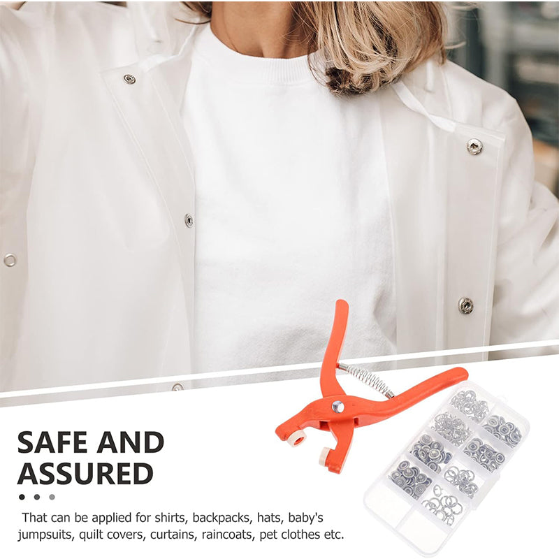 Snap Buttons Instantly! No-Sew Ergonomic Fastener Pliers
