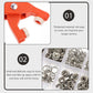Snap Buttons Instantly! No-Sew Ergonomic Fastener Pliers