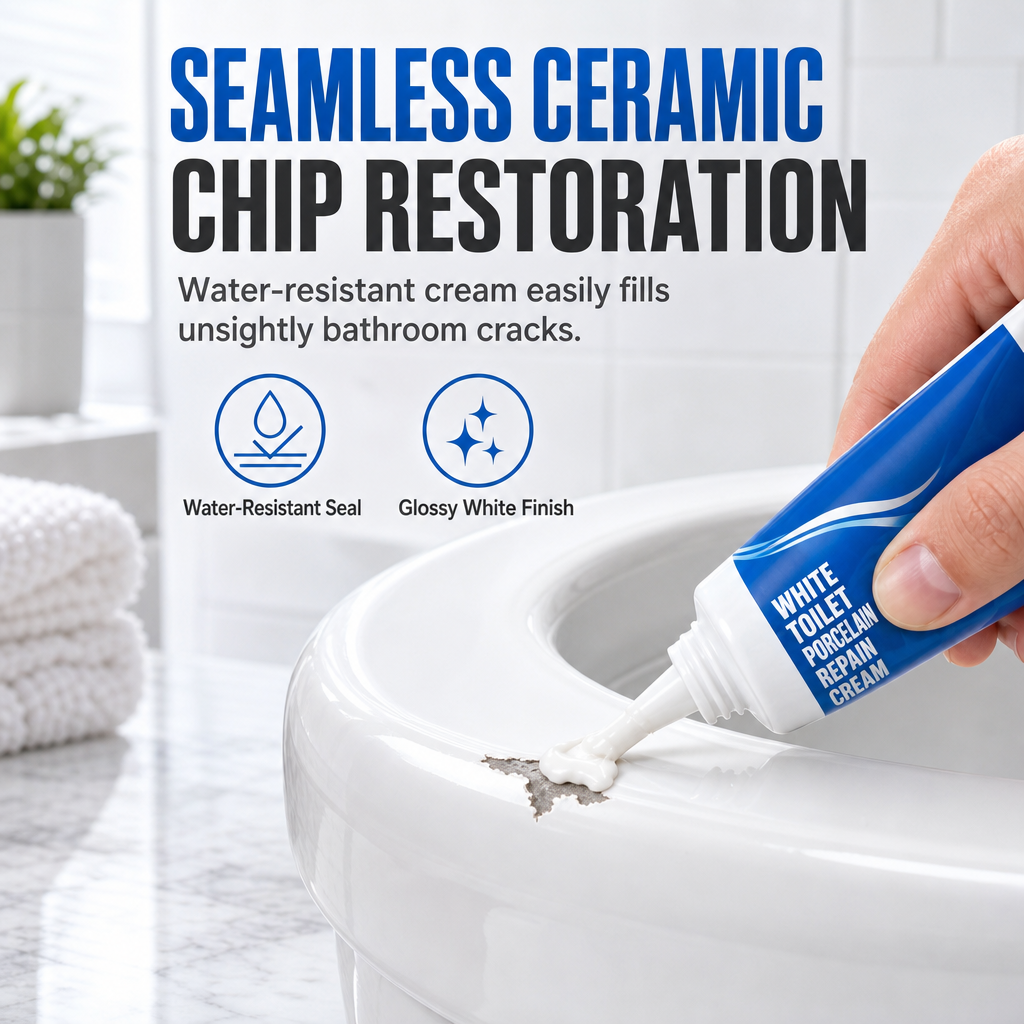 Restore Chipped Ceramic Instantly! No-Mess Glossy Repair Paste