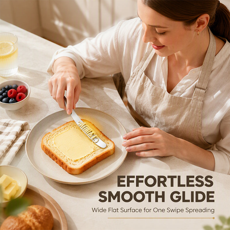 Professional 304 Stainless Steel 3-in-1 Butter Knife and Spreader