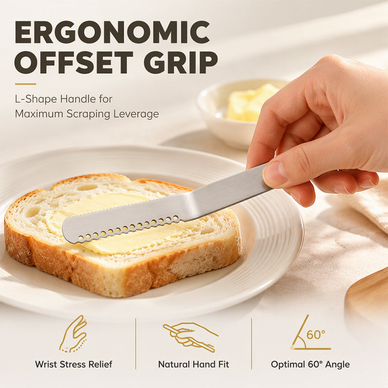 Professional 304 Stainless Steel 3-in-1 Butter Knife and Spreader