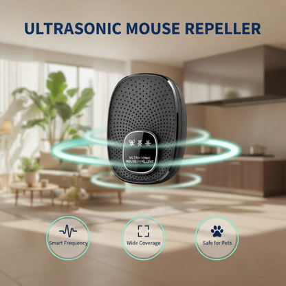 Repel Mice Instantly! No-Chemical Ultrasonic Plug-In