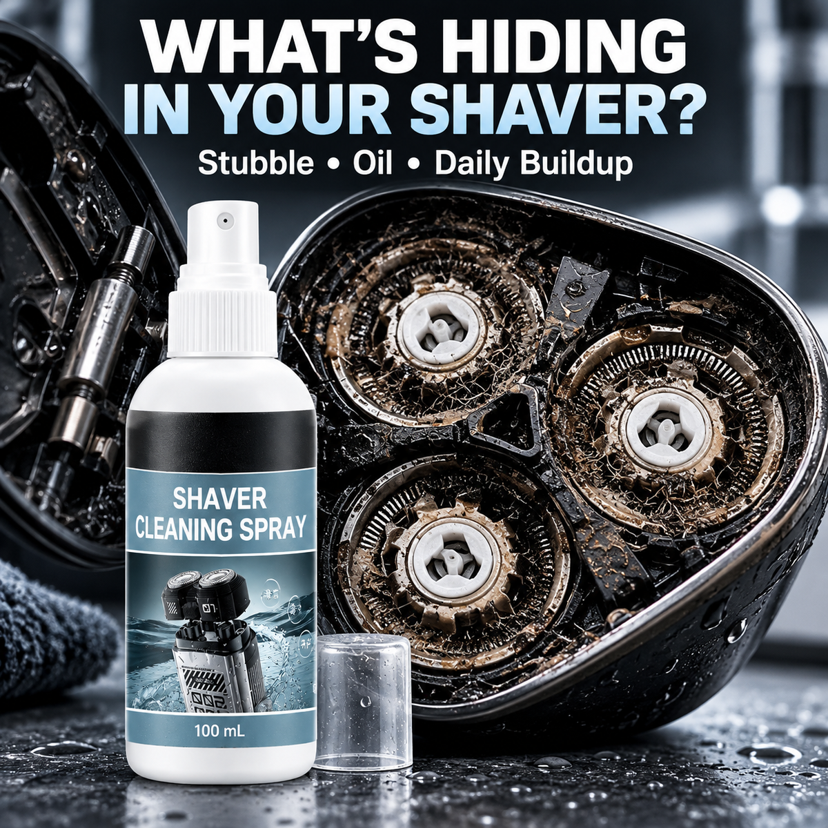 Shaver Blade Cleaner and Lubricant Spray