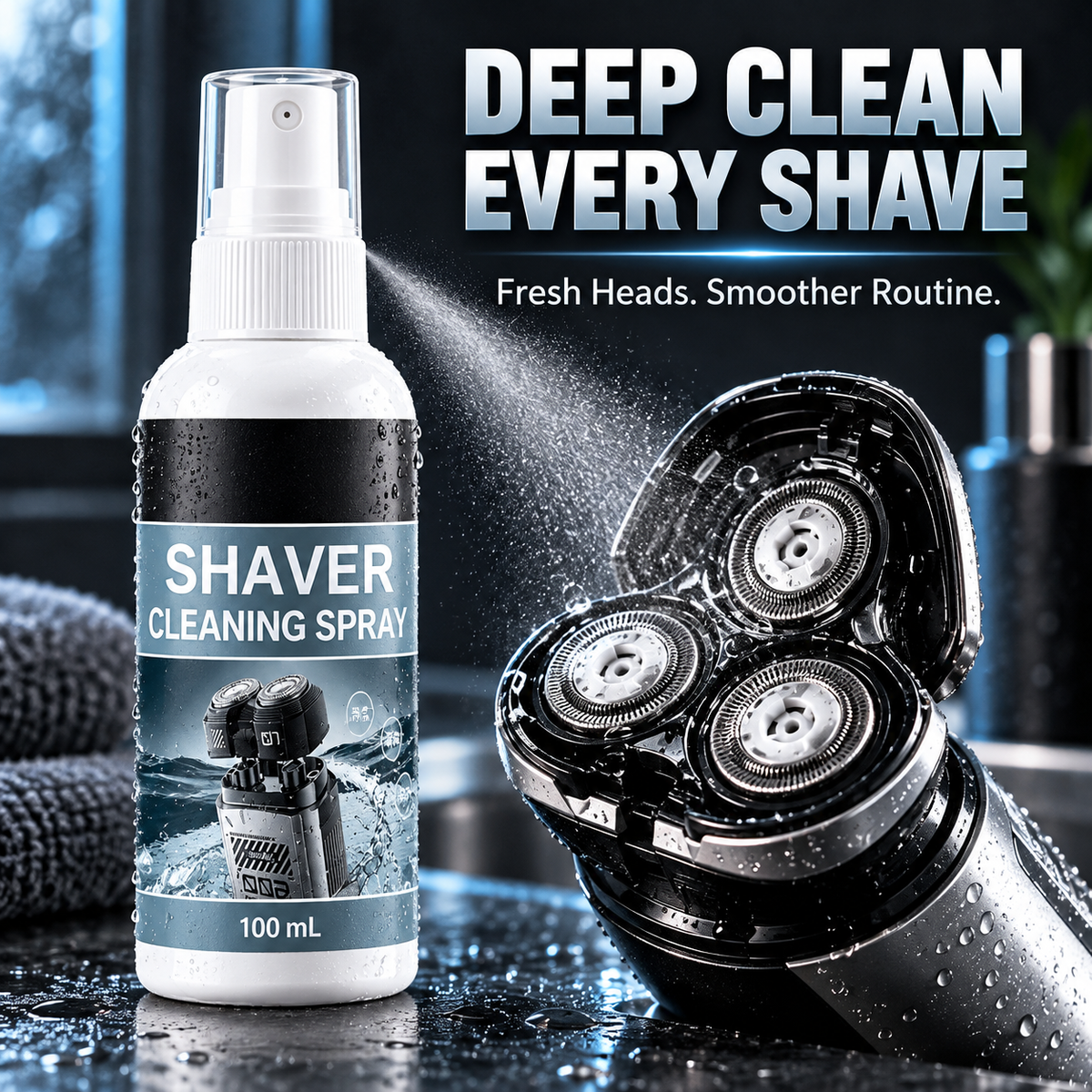 Shaver Blade Cleaner and Lubricant Spray