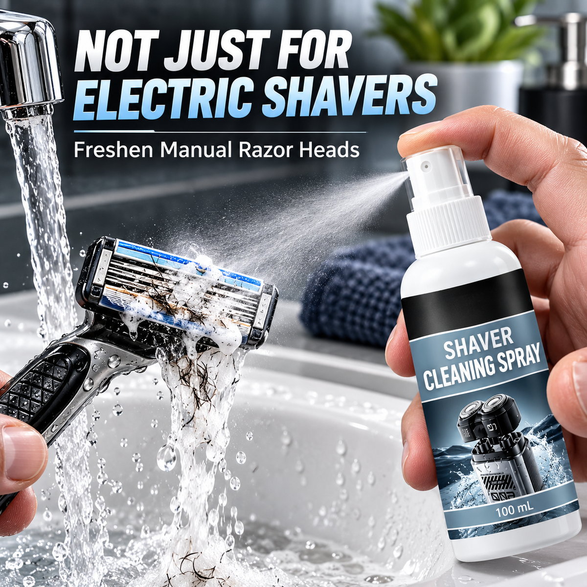 Shaver Blade Cleaner and Lubricant Spray