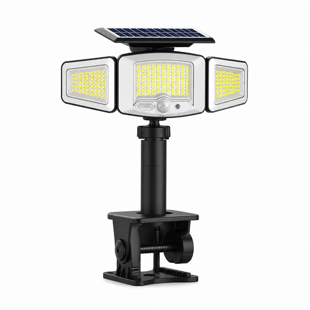 Solar 3-Head Motion Sensor Light