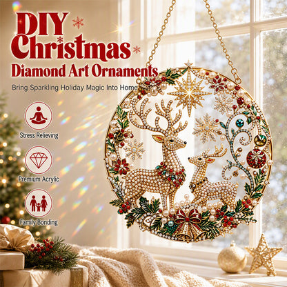 Christmas Ornaments DIY Pearl Art Kits for Adults