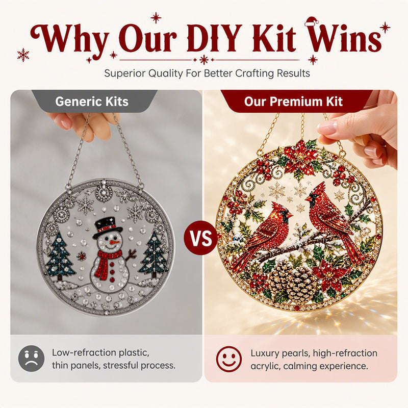 Christmas Ornaments DIY Pearl Art Kits for Adults