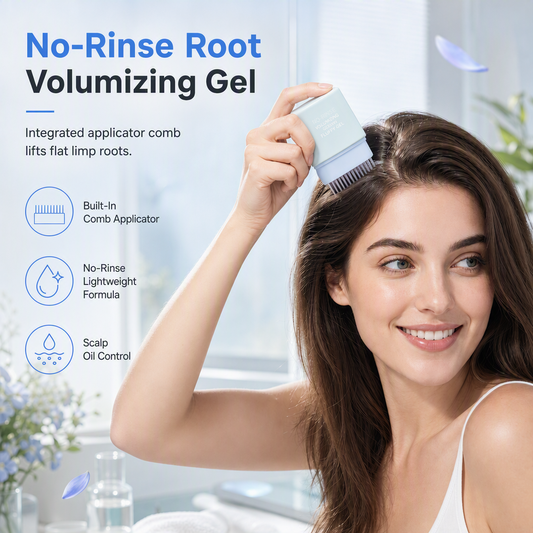 Lift Flat Roots Instantly! No-Rinse Oil-Absorbing Volume Gel