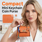 Organize Coins Instantly! No-Loose-Change Mini Keychain Purse