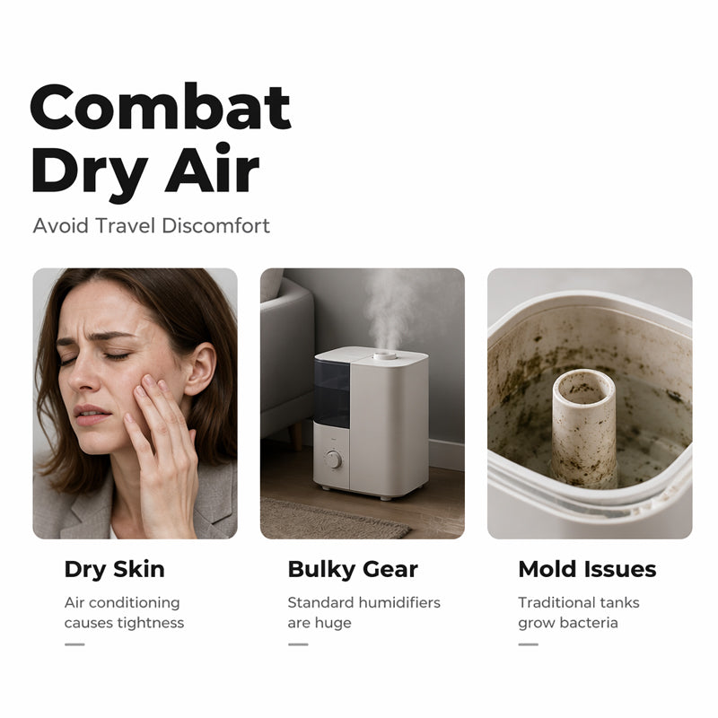 Mist Anywhere Instantly! No-Tank Any-Cup USB Humidifier