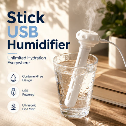 Mist Anywhere Instantly! No-Tank Any-Cup USB Humidifier