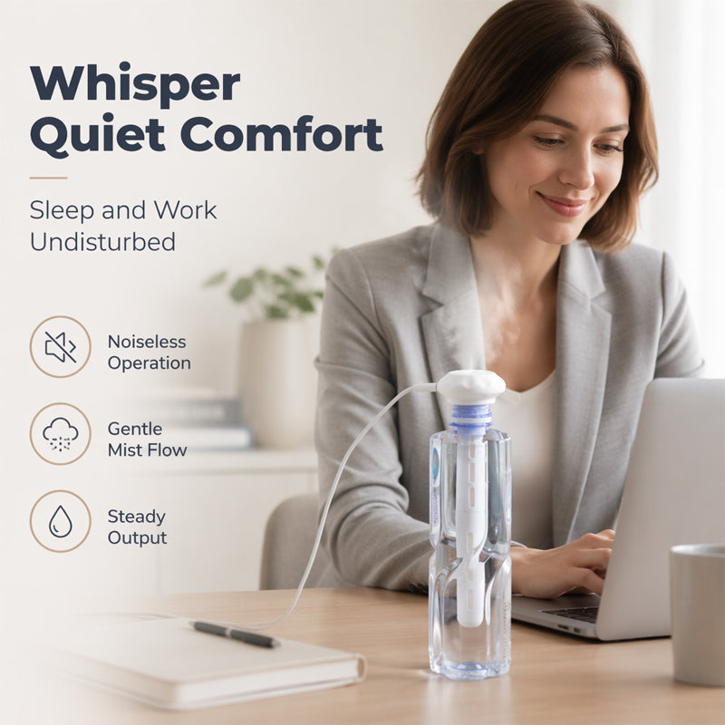 Mist Anywhere Instantly! No-Tank Any-Cup USB Humidifier