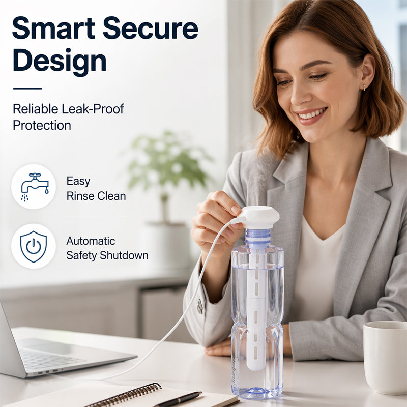 Mist Anywhere Instantly! No-Tank Any-Cup USB Humidifier