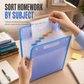 Organize Any Subject Instantly! No-Crumple Waterproof A4 File