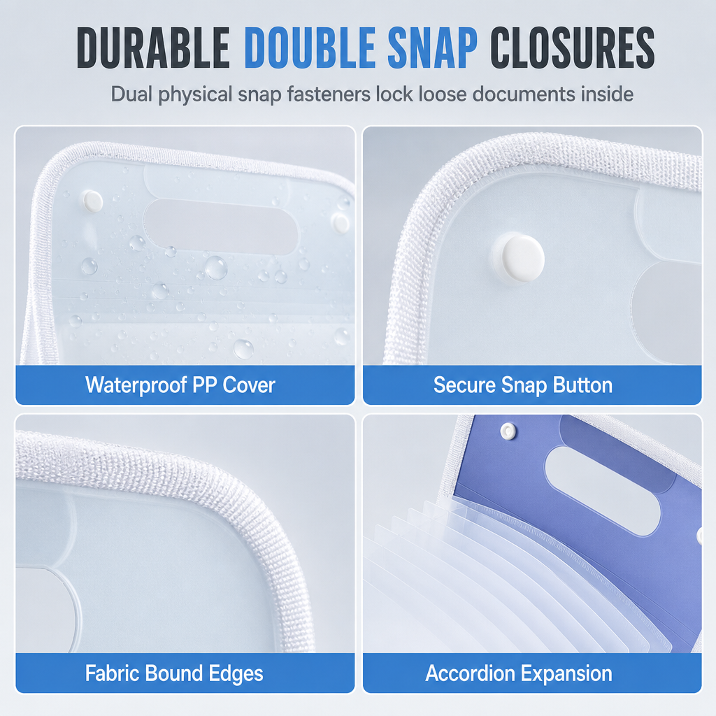 Organize Any Subject Instantly! No-Crumple Waterproof A4 File