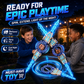 Glow & Battle Instantly! Rechargeable Double-Blade Light Up Sword