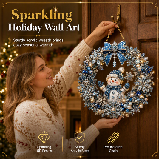 Sparkle Any Wall Instantly! No-Mess DIY Rhinestone Wreath