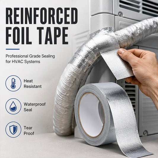 Seal Any Pipe Instantly! No-Tear Heatproof Foil Tape