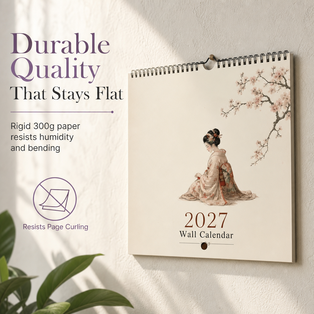 Plan 2027 Instantly! No-Bleed Flat-Hang Wall Calendar