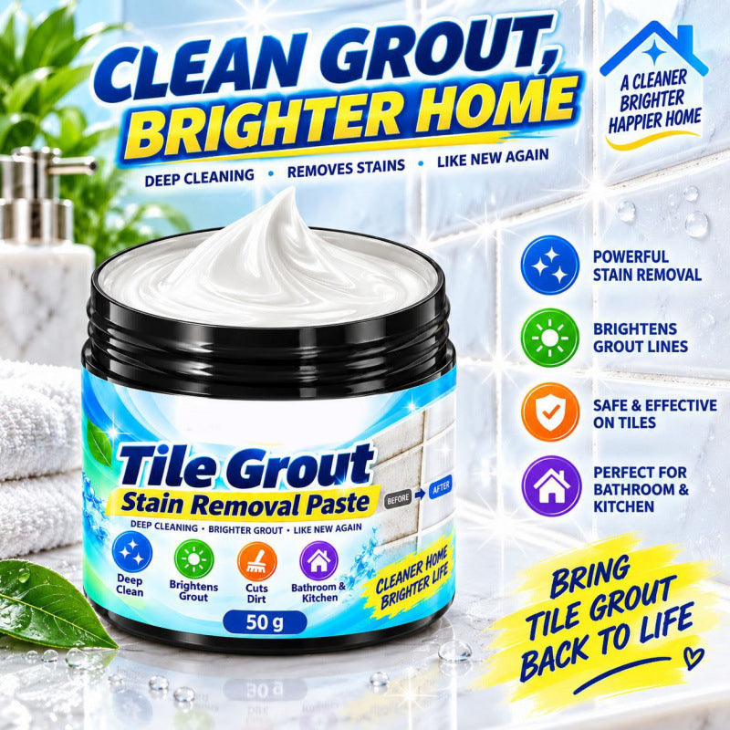 🧽 Tile Gap Stain Remover Paste – Easily Remove Dirt from Grout Lines & Tile Gaps