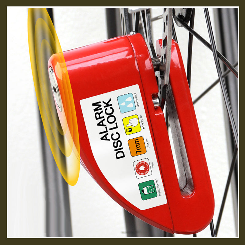 Lock Any Bike Instantly! No-Key 110dB Waterproof Disc Lock