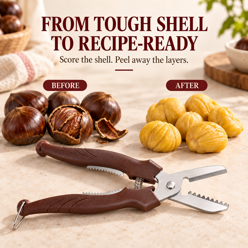 Multifunctional Chestnut Cutter & Peeler Tool