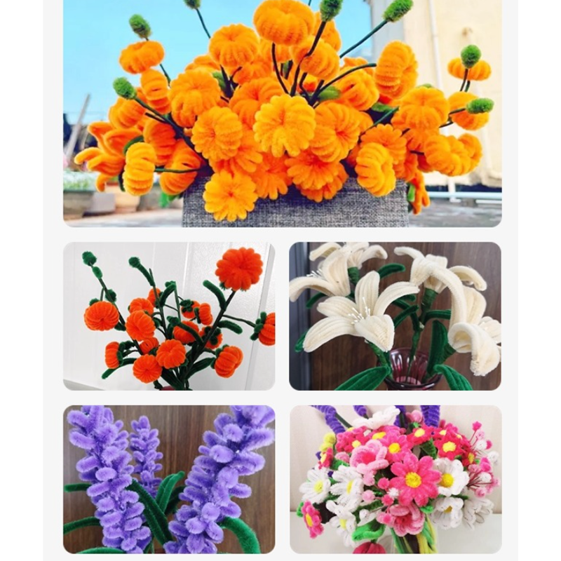 Fuzzy Chenille Stems for Kids' DIY Crafts