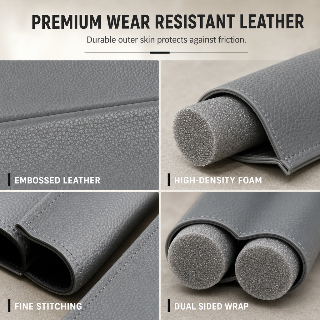 Block Cold Drafts Instantly! No-Gap Leather Door Seal