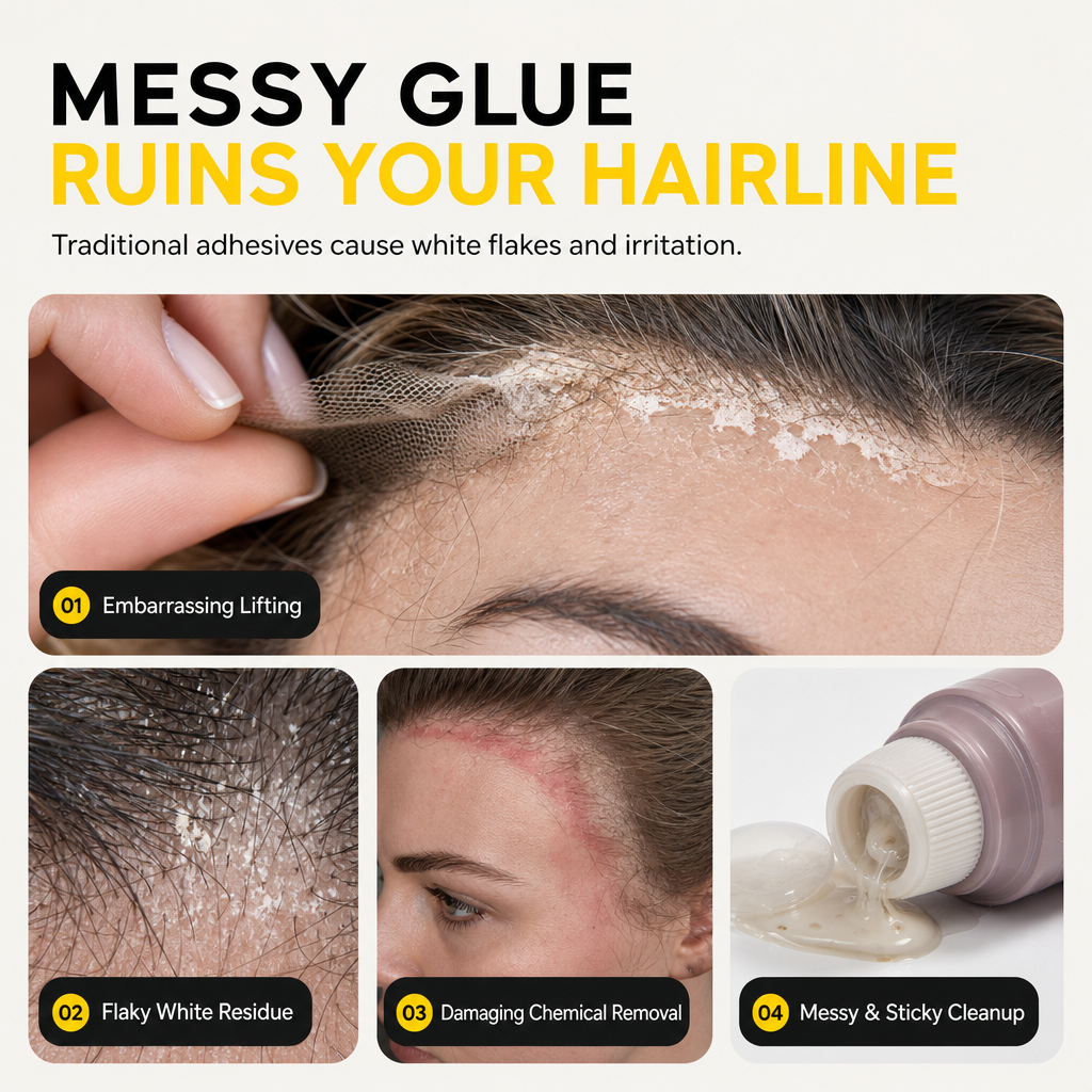 Hold Lace Instantly! No-Residue Sweatproof Wig Glue